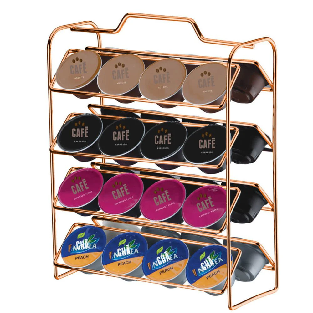 Organizador Porta Cápsulas de Café Dolce Gusto Rose Gold - Image 9