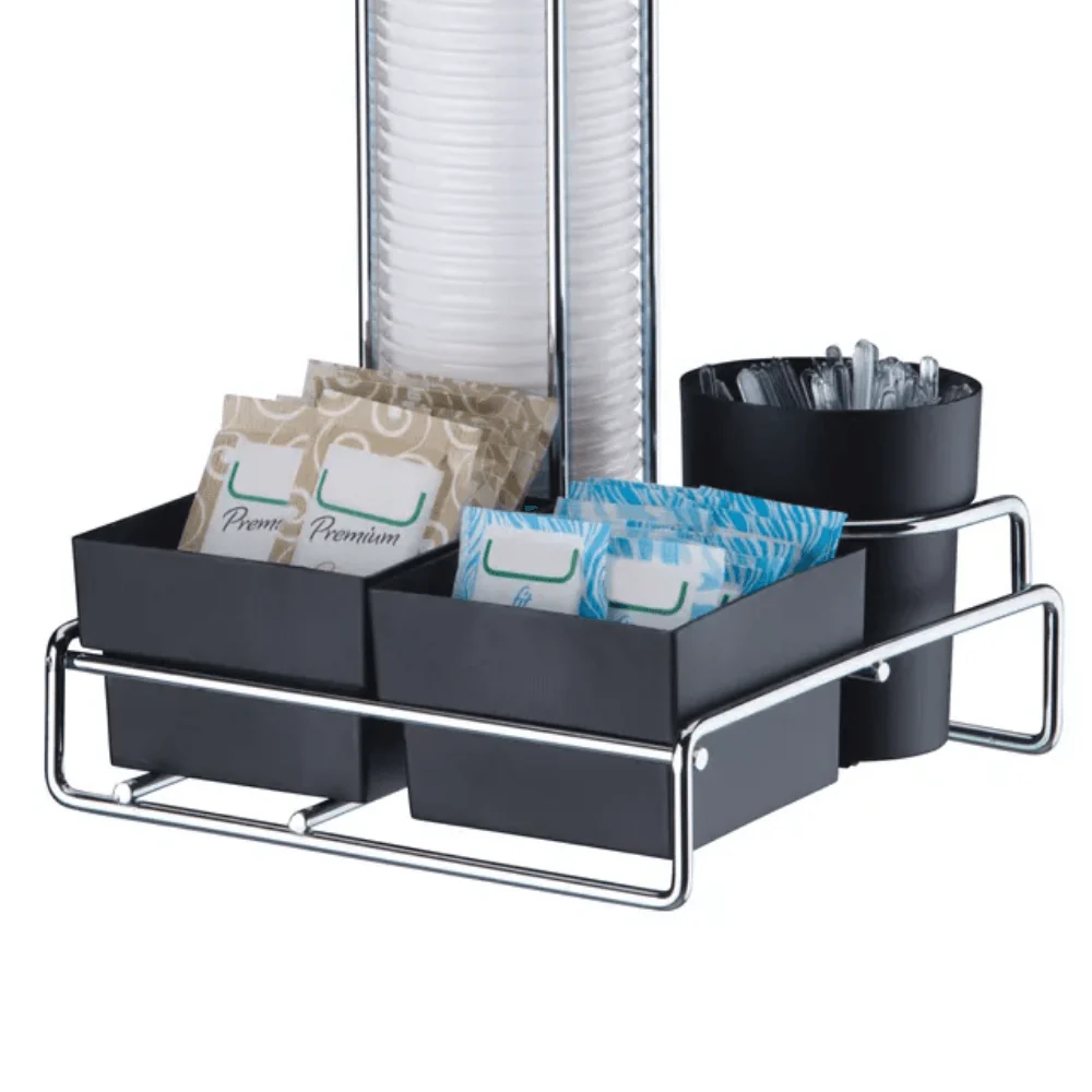 Organizador para Copos 50/80ml Saches Açúcar e Mexedor Preto - Image 2