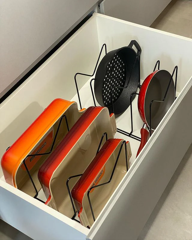Organizador Para Formas, Tampas e Travessas Preto Fosco Linha Black - Image 2
