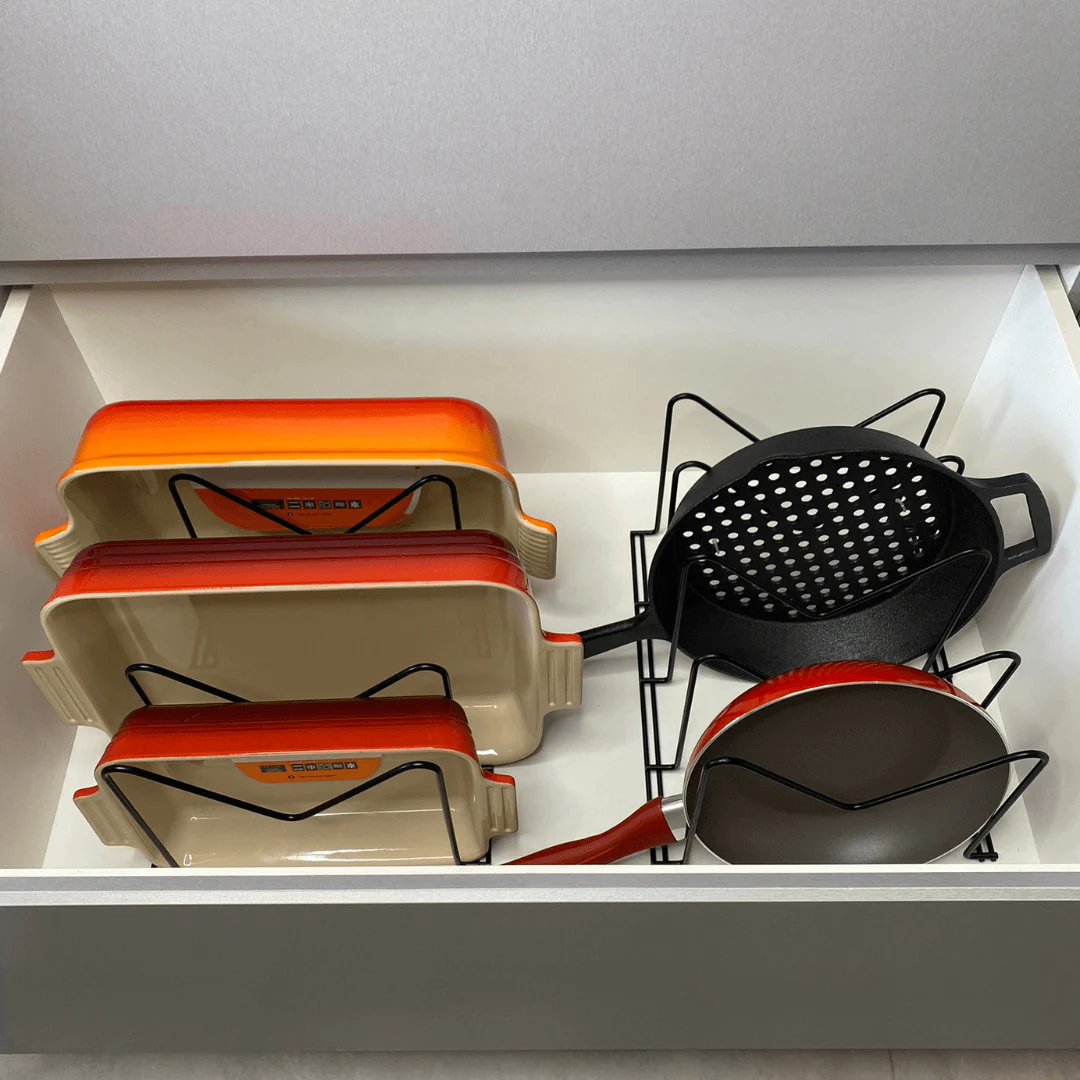 Organizador Para Formas, Tampas e Travessas Preto Fosco Linha Black - Image 3