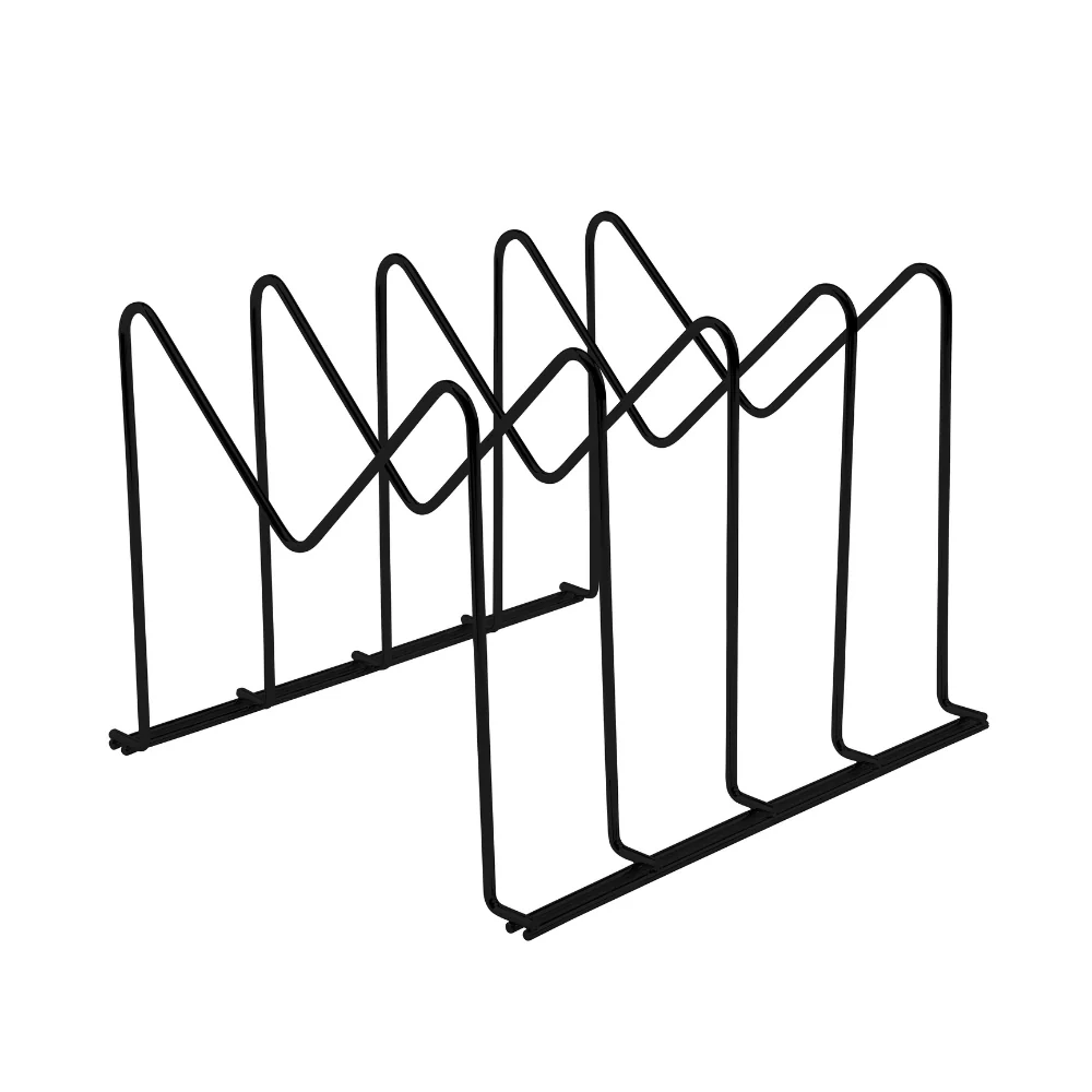 Organizador Para Formas, Tampas e Travessas Preto Fosco Linha Black - Image 4