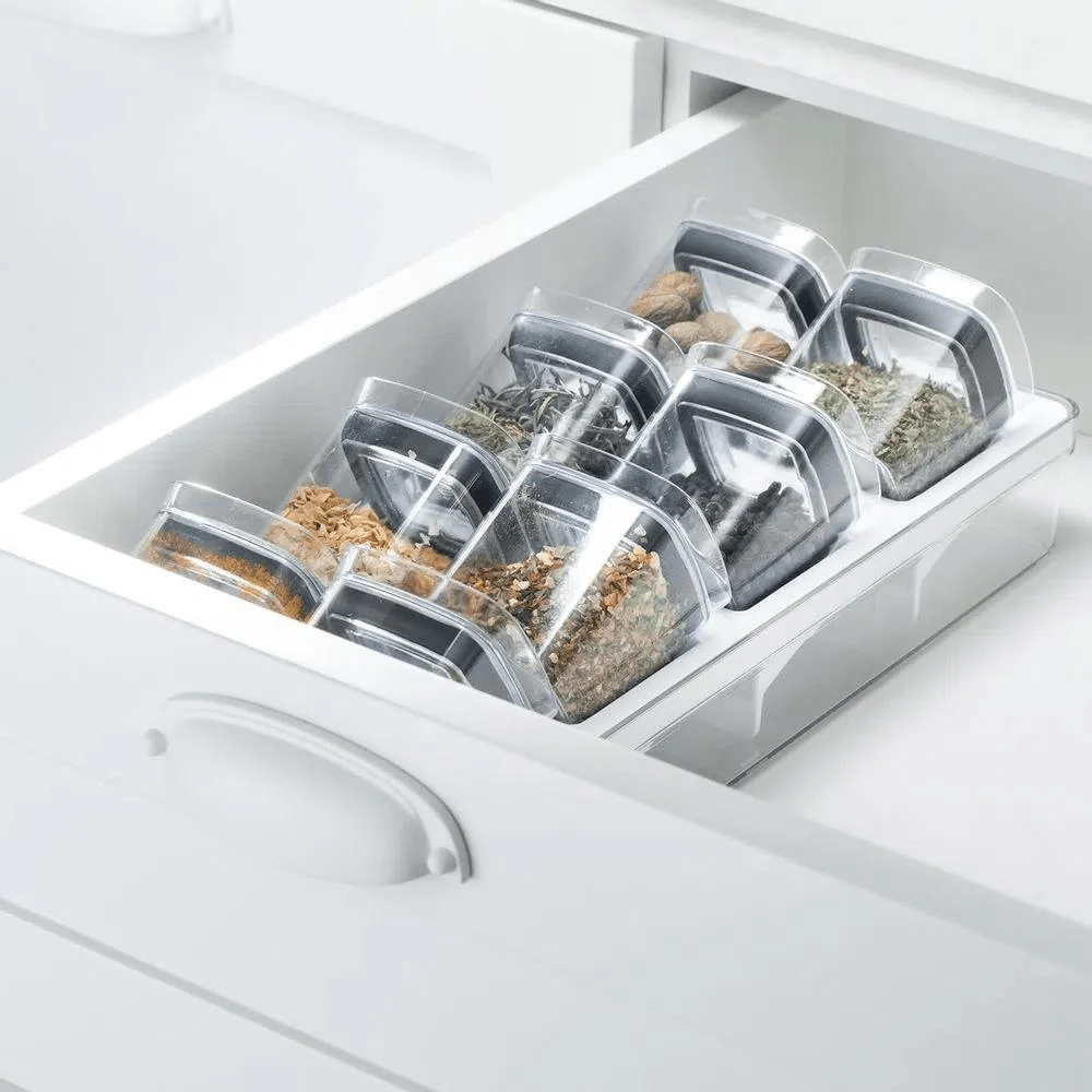 Organizador para Temperos Clear Natural 9 Peças - Image 3