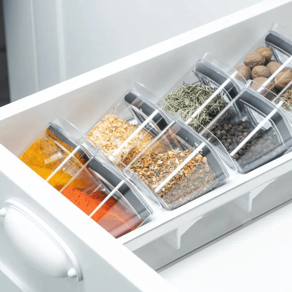 Organizador para Temperos Clear Natural 9 Peças - Image 4