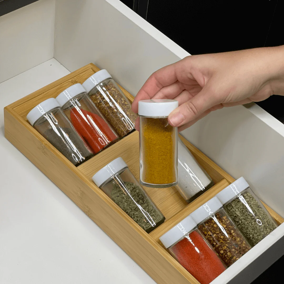 Organizador para Temperos Keep de Bambu 10 Peças - Image 5