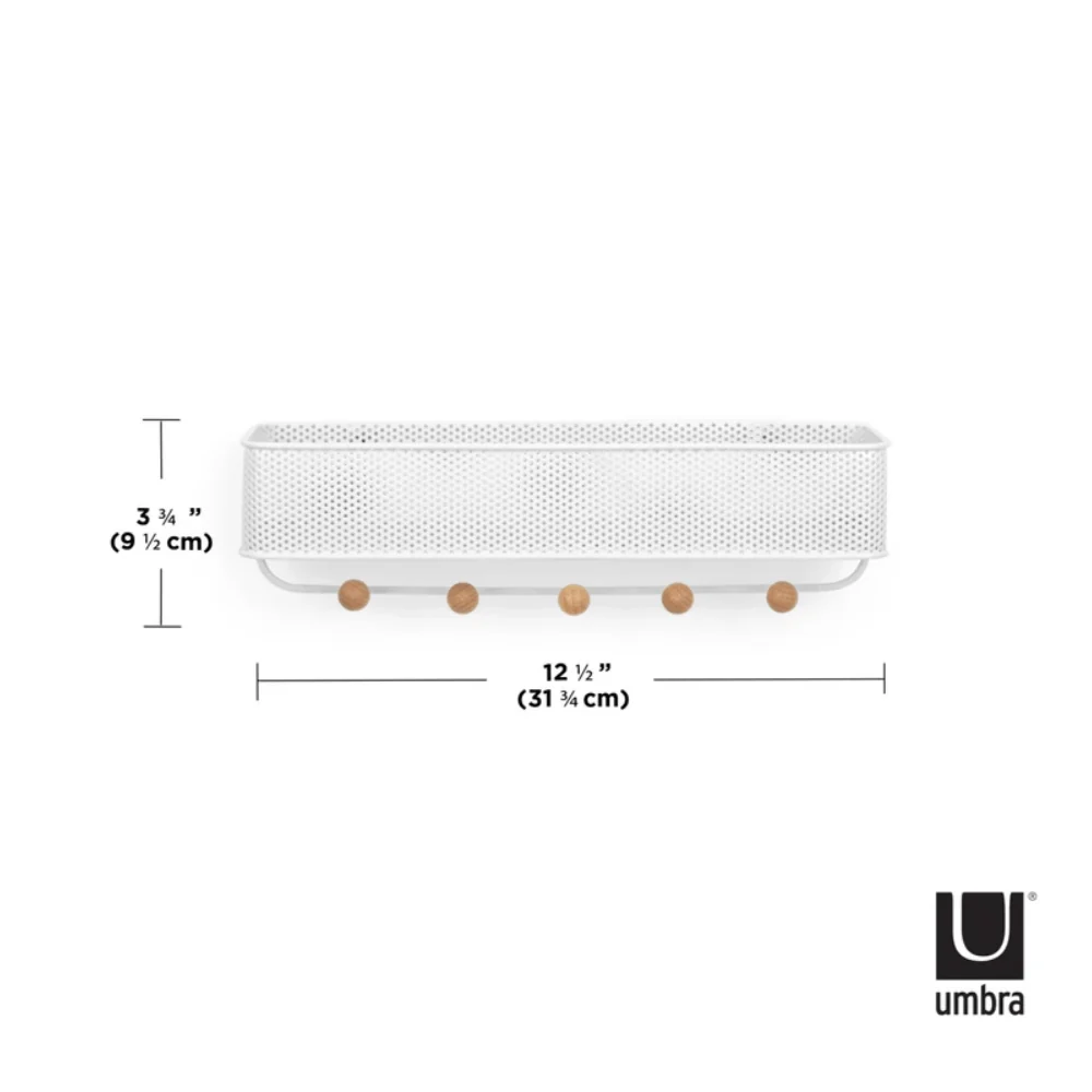 Organizador Porta Chaves e Correspondências Estique com 5 Ganchos Branco - Image 7