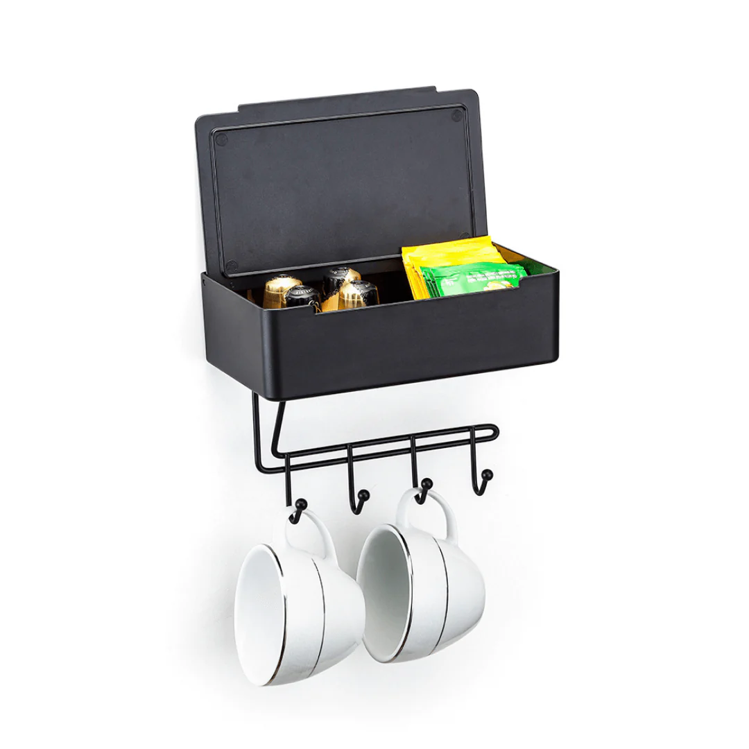 Organizador Porta Chaves Multiuso Fixação 3M Preto - Image 6