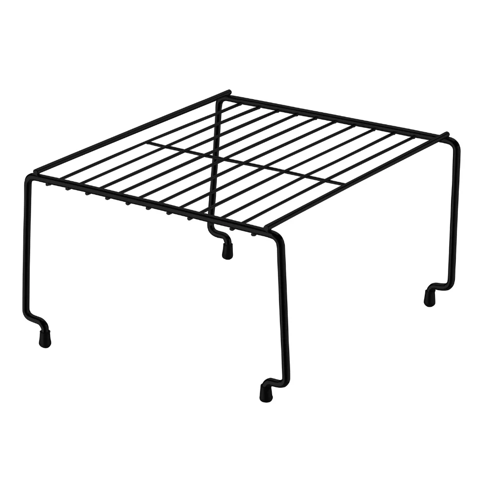 Organizador Retangular Componível Preto Fosco Linha Black - 24 Cm