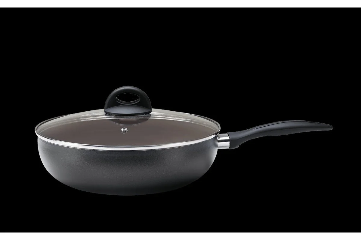 Panela Wok com Tampa Smart Plus Preta 3,4 Litros - Image 2