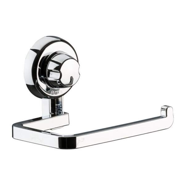Suporte Porta Papel Higiênico Plástico com Ventosa 13cm Cromada Alta Fixação - Image 5