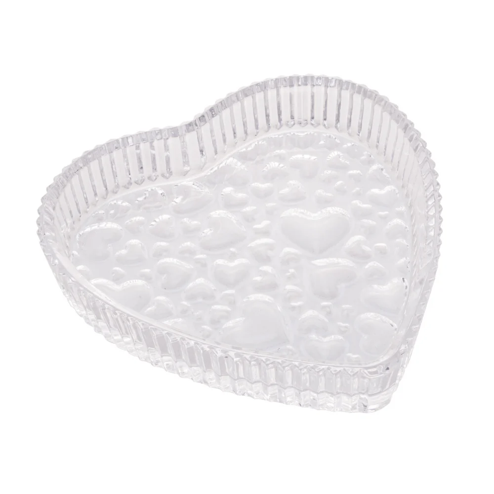 Petisqueira Coração De Cristal De Chumbo Cute Heart - 18,7 cm