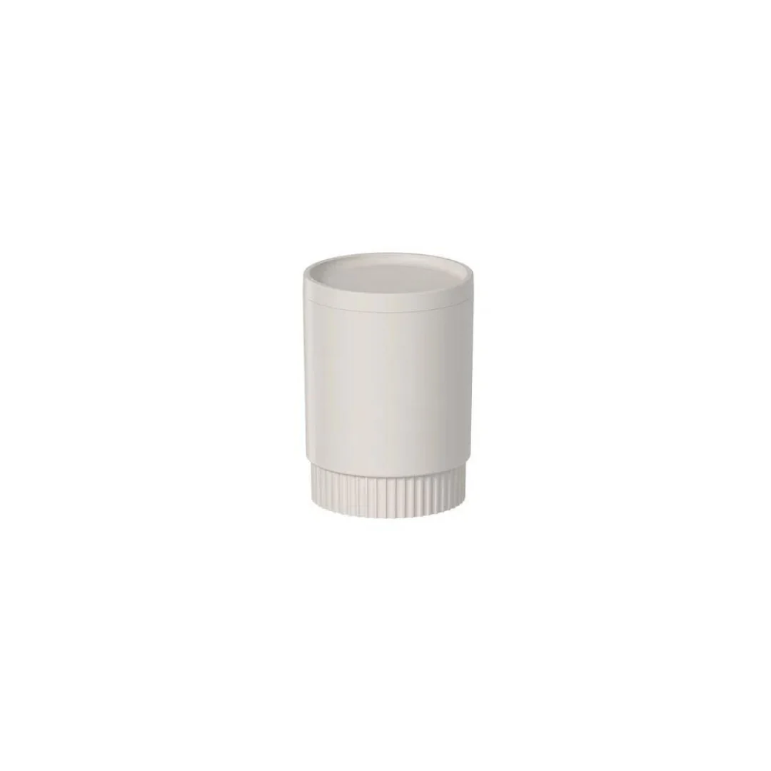 Porta Algodão e Cotonete Dorica Bege 10,7cm - Image 5