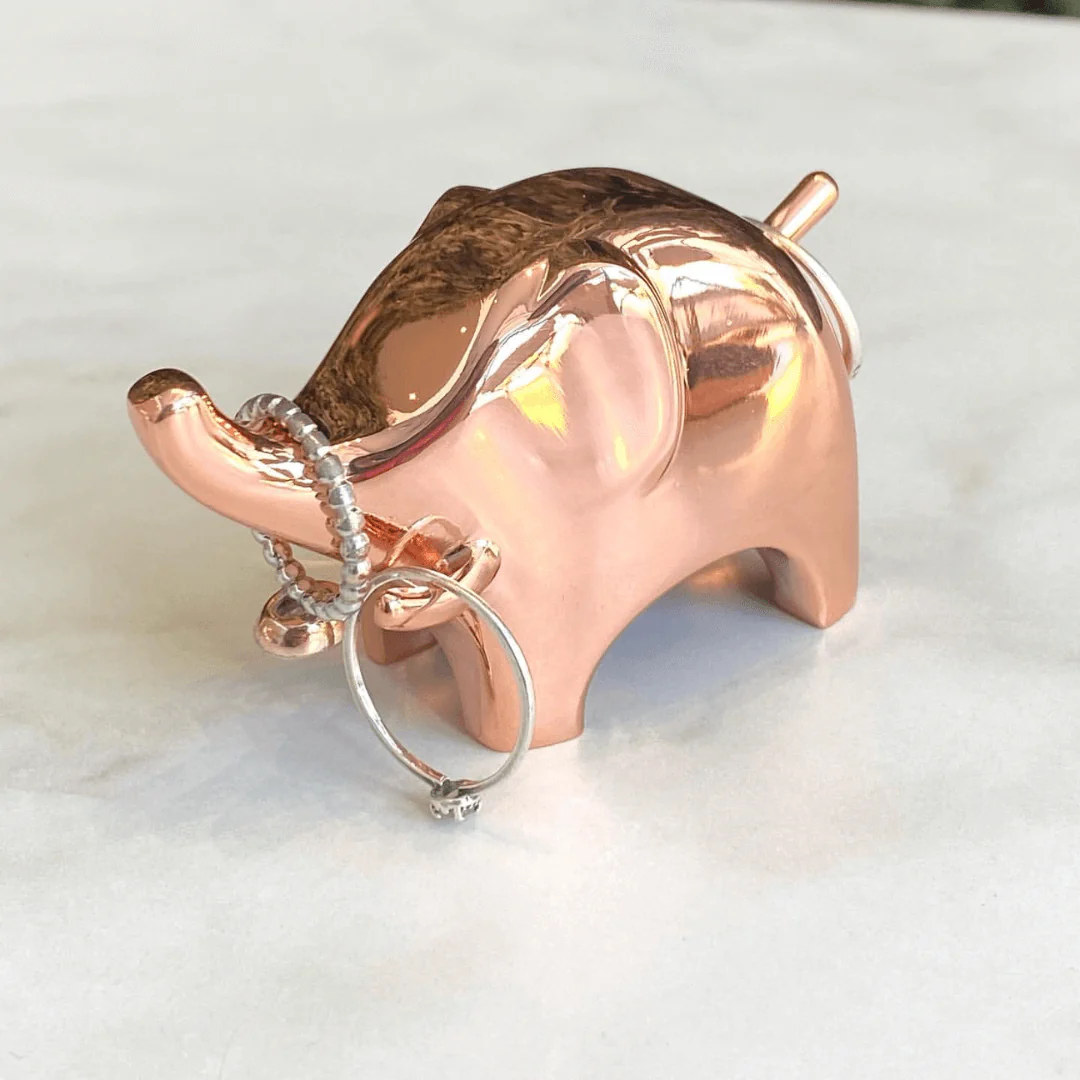 Porta Anél Anigram Elefante Rose Gold - Image 3
