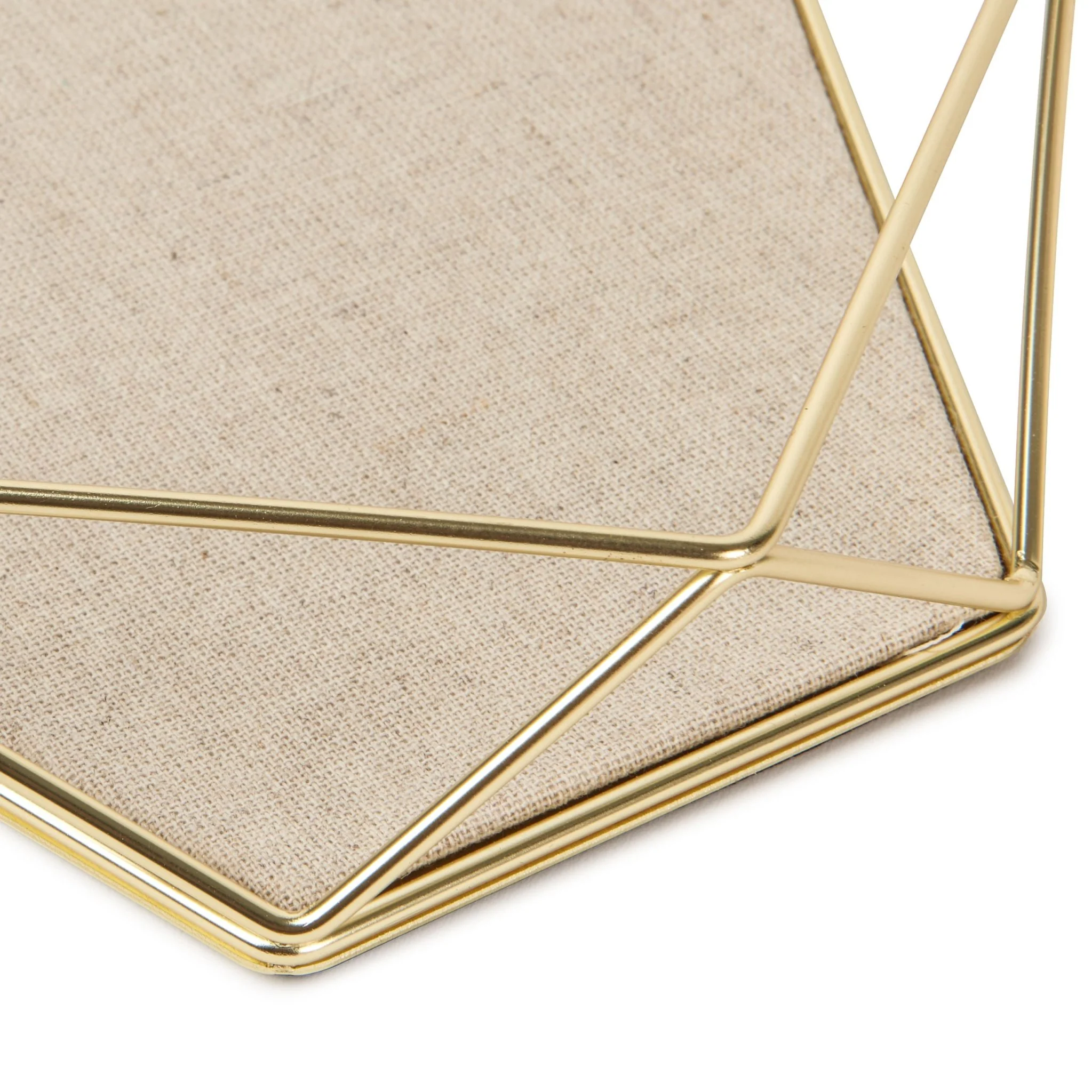 Porta Bijuterias Acessórios Prisma Dourado - Image 3