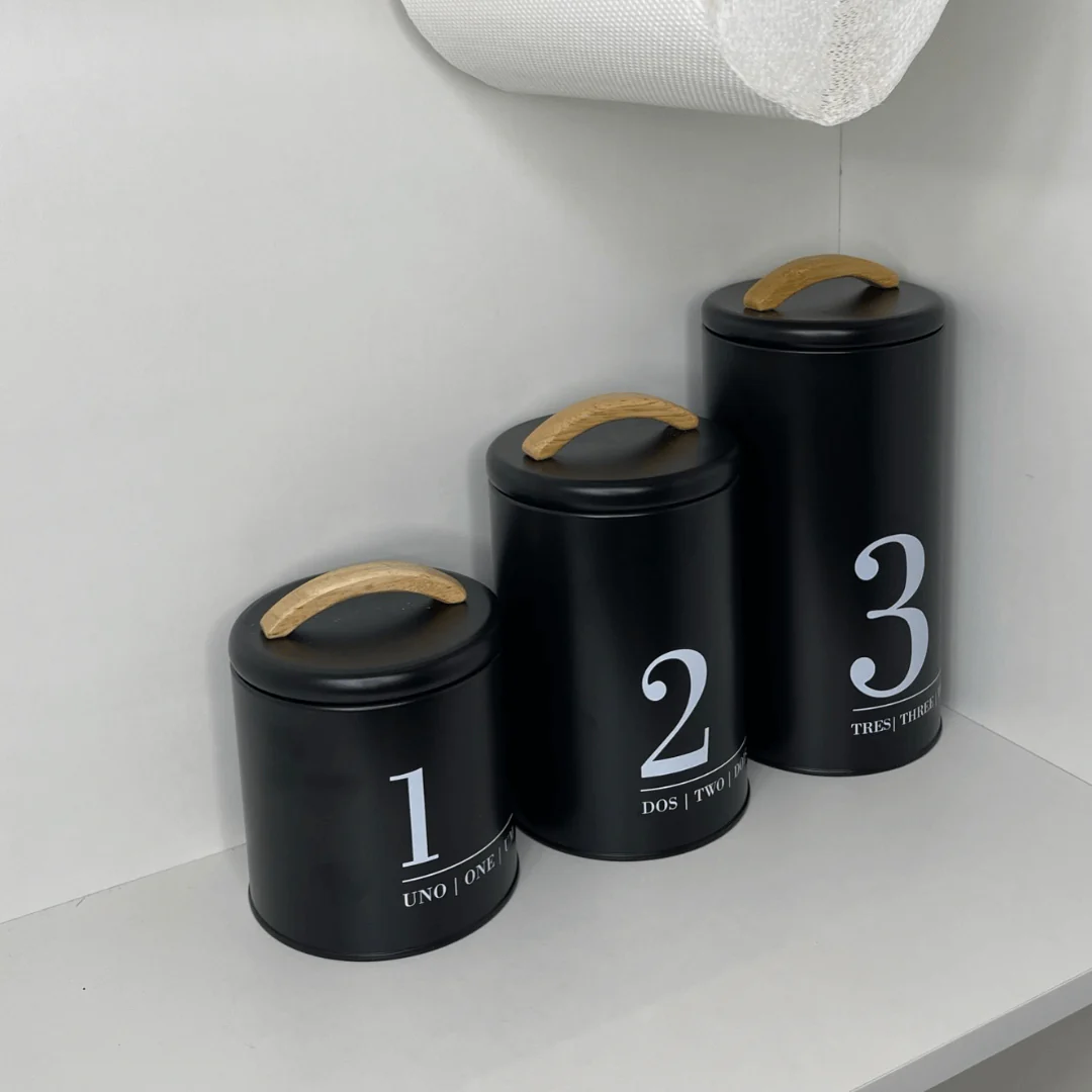 Porta Condimentos Metalla N2 Preto 1,3 Litros - Image 3