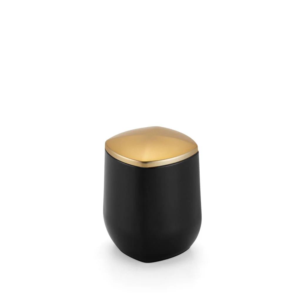 Porta Cotonete E Algodão Linha Conceito Preto Com Dourado Fosco - Image 4