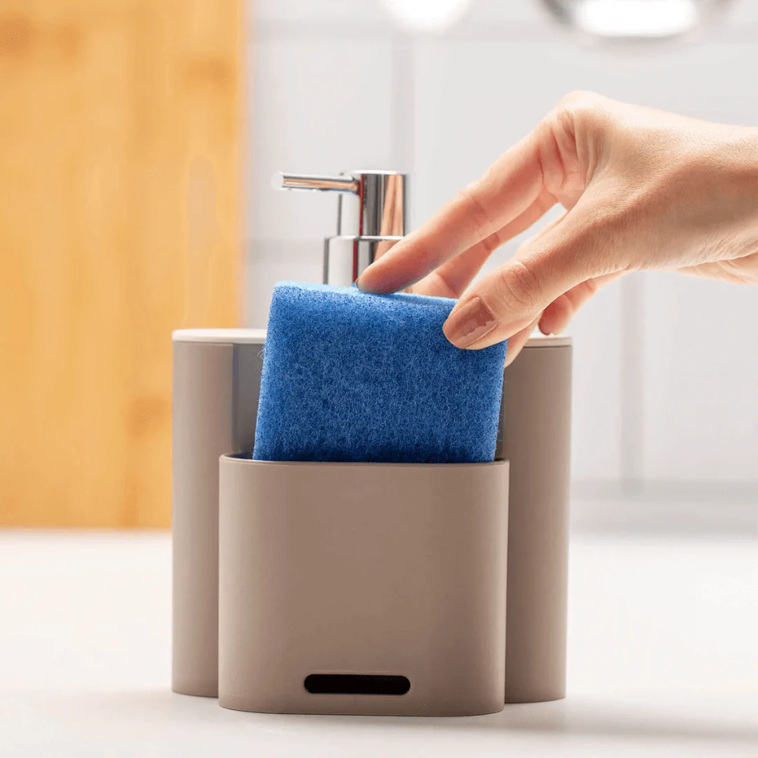 Porta Detergente Dispenser 500ml Flat Bege