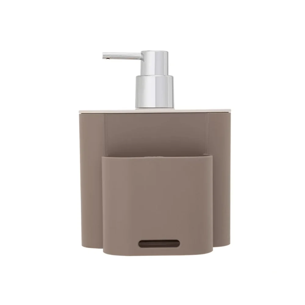 Porta Detergente Dispenser 500ml Flat Bege - Image 6
