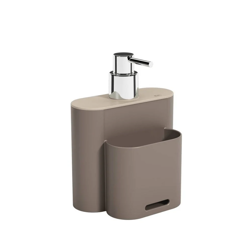 Porta Detergente Dispenser 500ml Flat Bege - Image 7