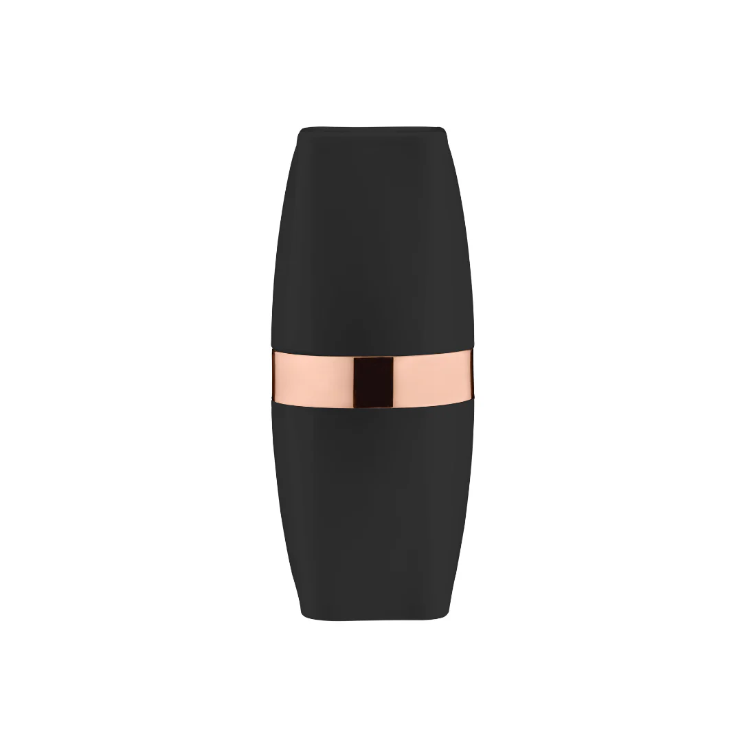 Porta Escova e Creme Dental Preto com Rose Gold