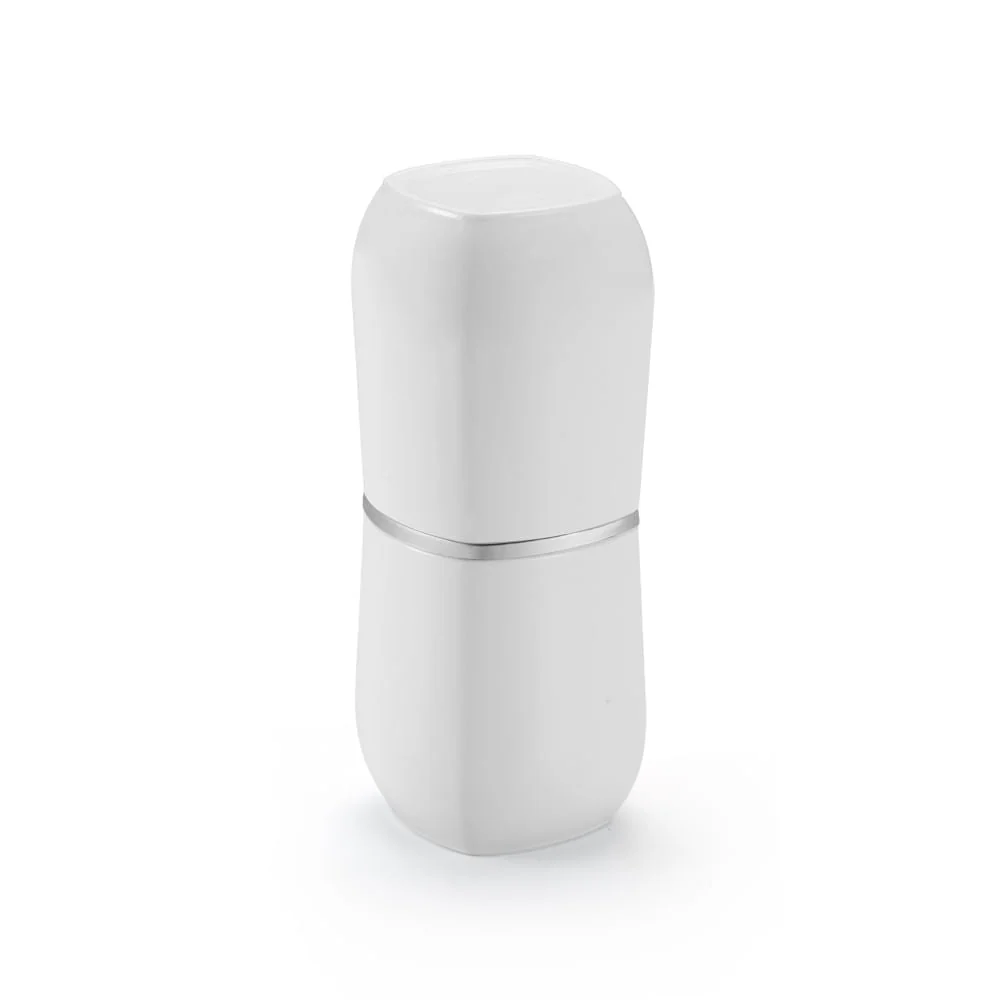Porta Escova e Creme Dental Branco com Cromado Linha Conceito - Image 5