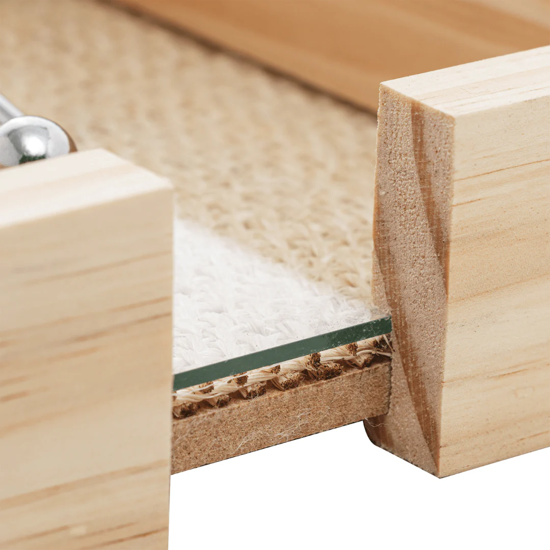 Porta Guardanapos de Madeira com Fundo Sisal e Aramado 16cm - Image 6