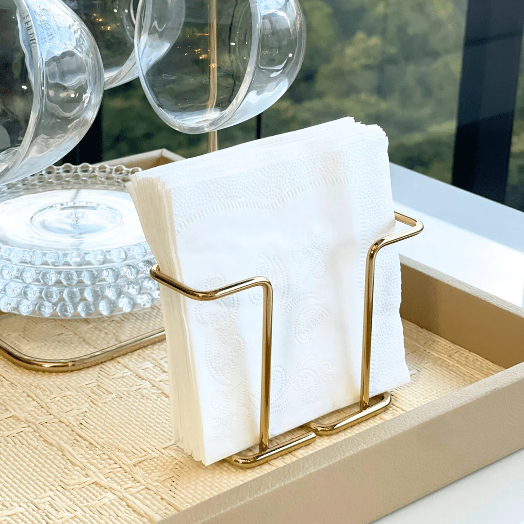 Porta Guardanapos Dourado 13,5cm - Image 3