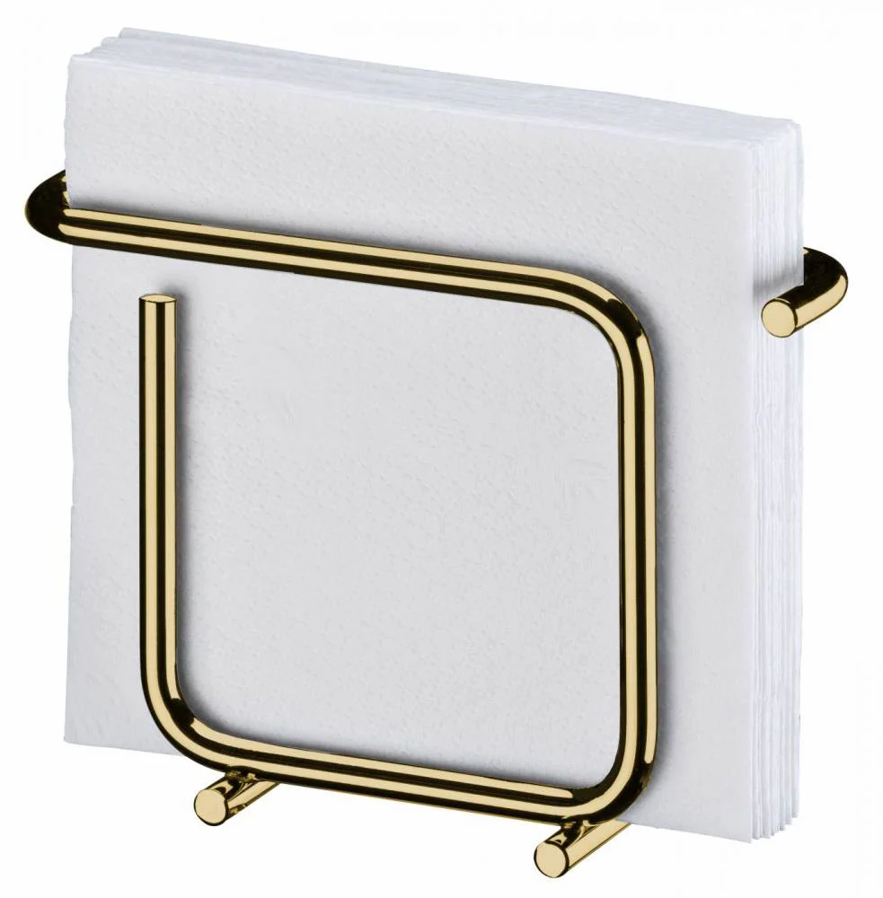 Porta Guardanapos de Papel Pequeno Design Moderno Aço Dourado - Image 6
