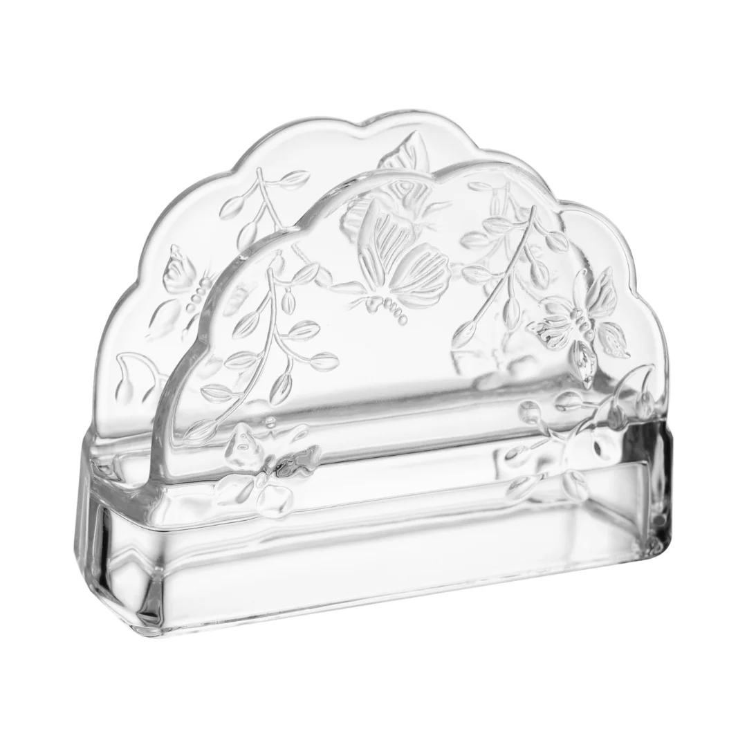 Porta Guardanapos em Cristal Ecológico New Butterfly 10,5cm - Image 4