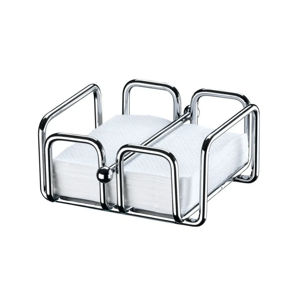 Porta Guardanapos Pequeno Com Peso Cromado - Image 3