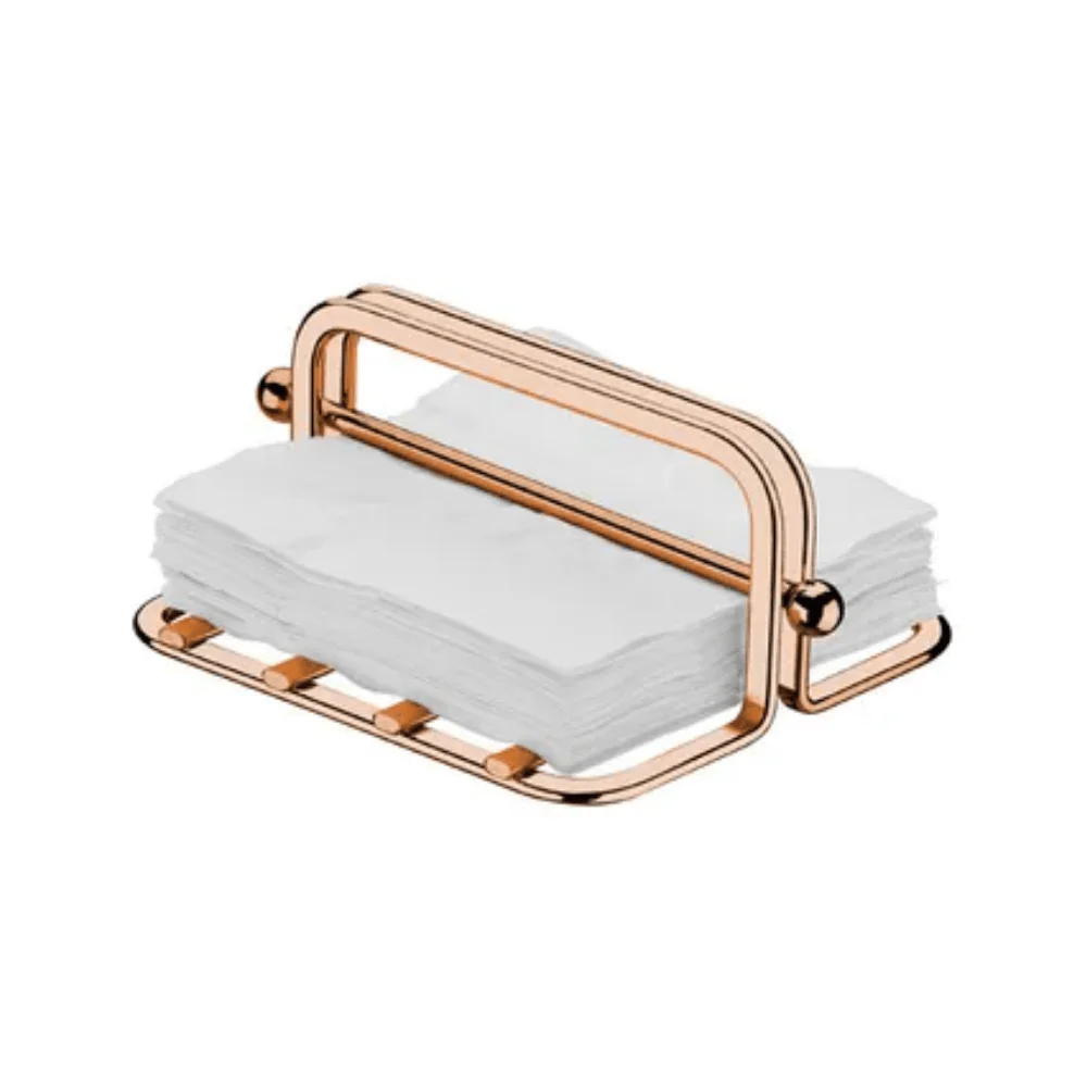 Porta Guardanapos Pequeno Com Peso Rose Gold - Image 4