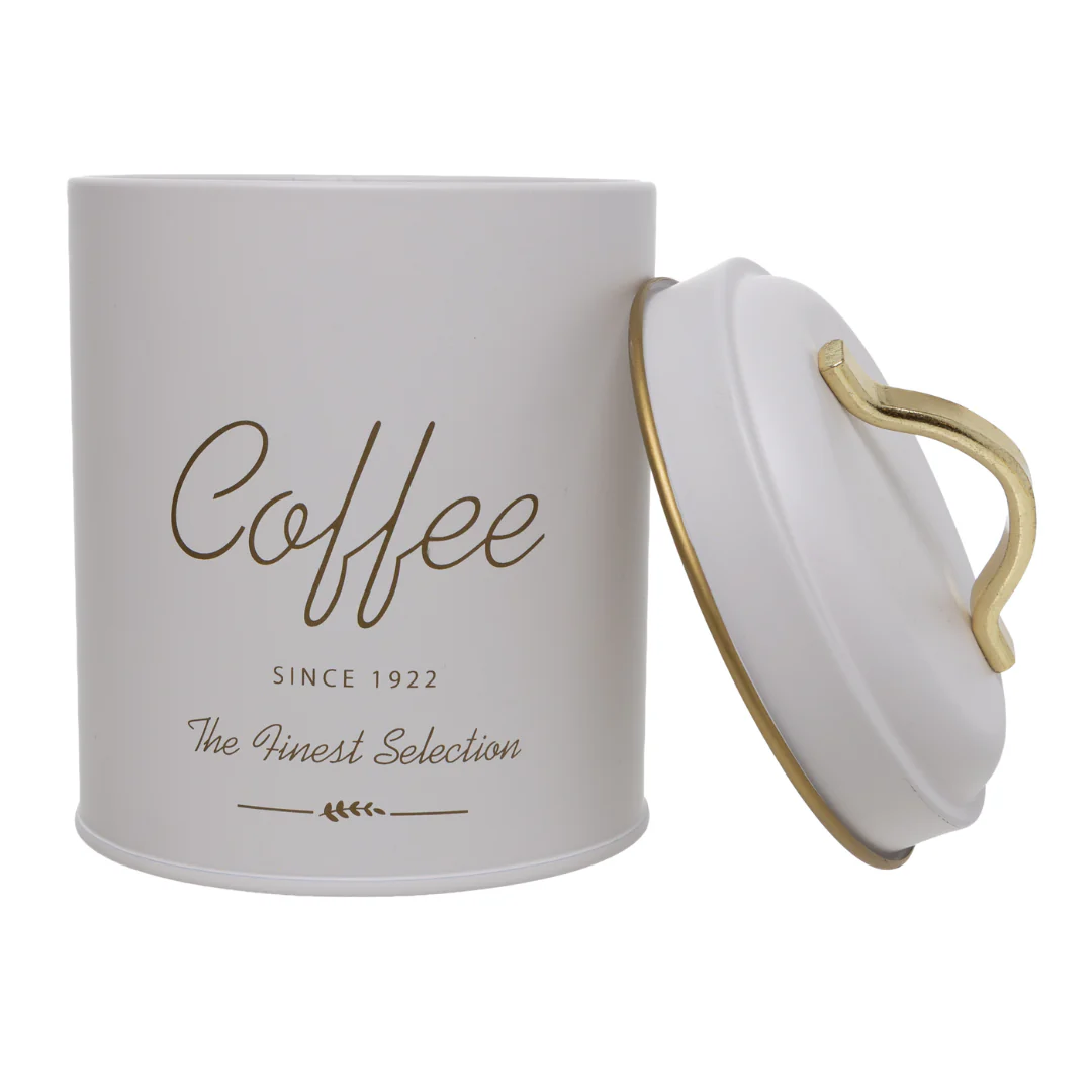 Porta Mantimento Café de Metal Olina Off White 16cm - Image 3