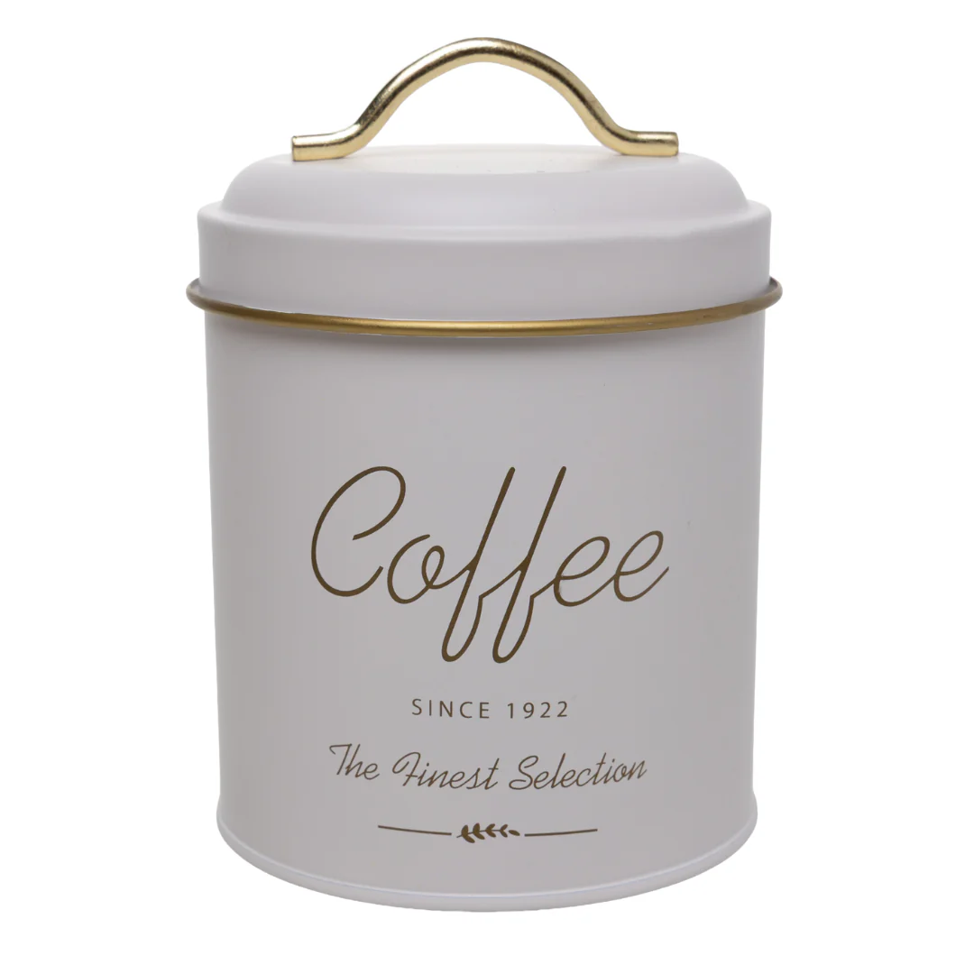 Porta Mantimento Café de Metal Olina Off White 16cm - Image 4