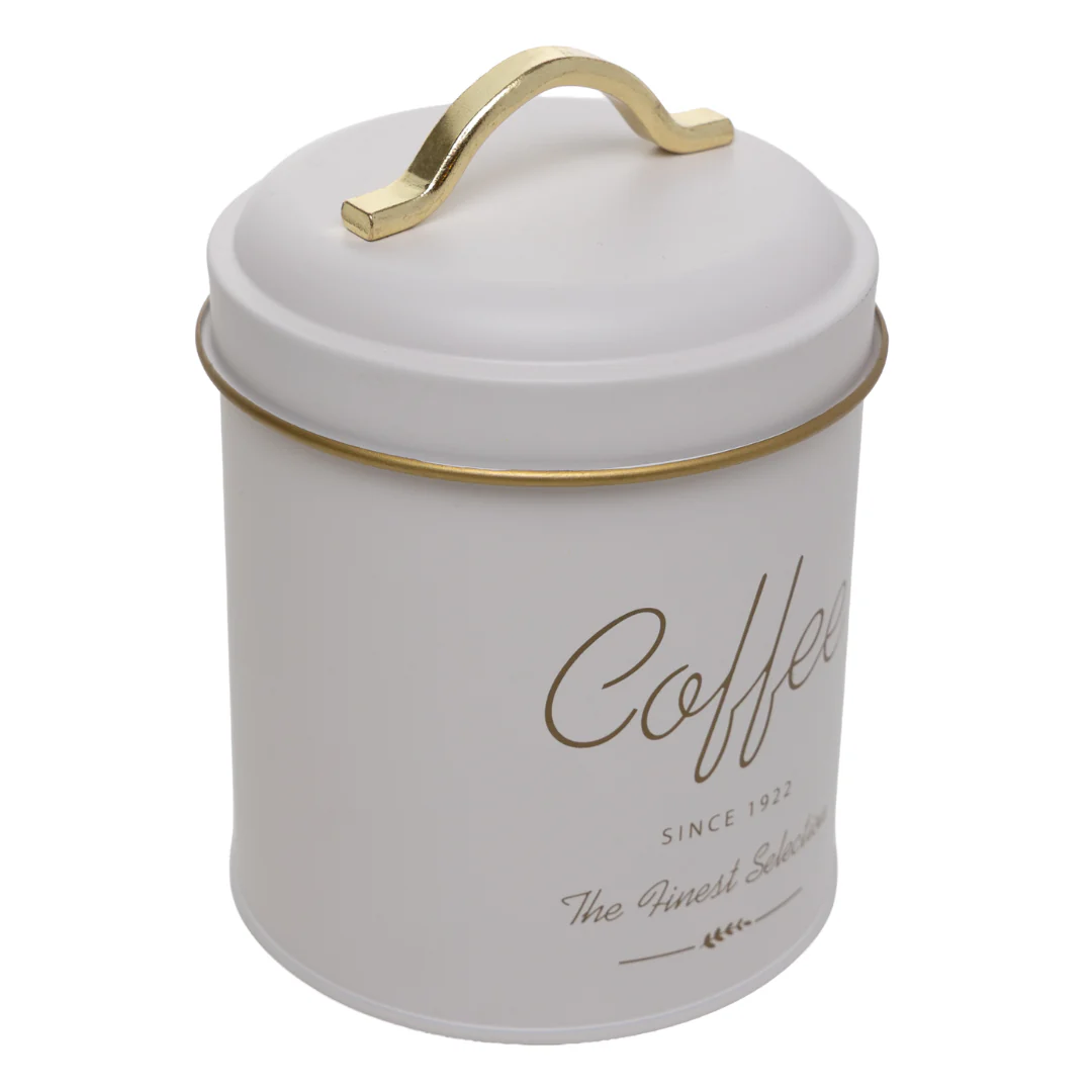 Porta Mantimento Café de Metal Olina Off White 16cm - Image 5