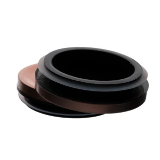 Porta Mantimento Redondo em Vidro Borossilicato com Tampa em Metal Rose Gold 1,8 Litros - Image 3