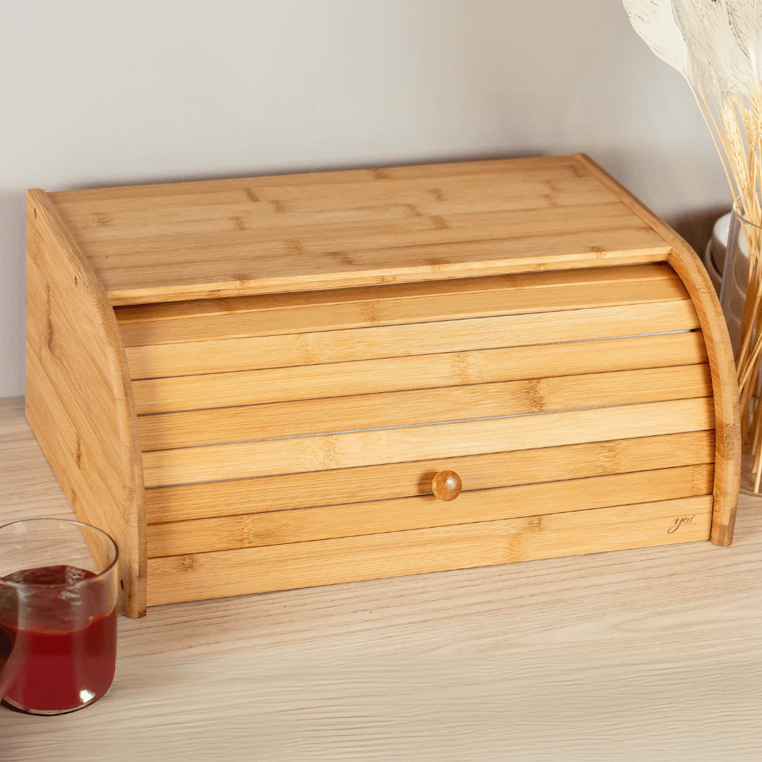 Porta Pão em Bambu G 40cm x 27,5cm x16,5cm - Image 4