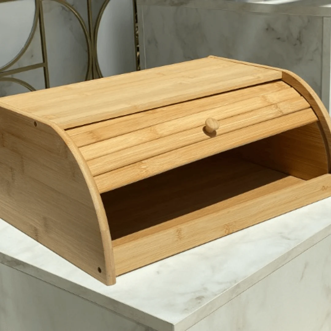 Porta Pão em Bambu G 40cm x 27,5cm x16,5cm - Image 5