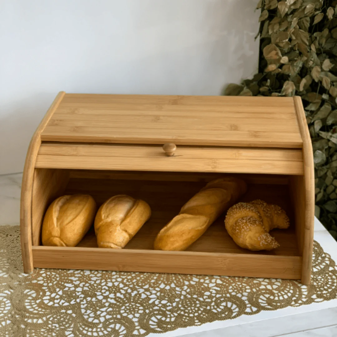 Porta Pão em Bambu G 40cm x 27,5cm x16,5cm - Image 6