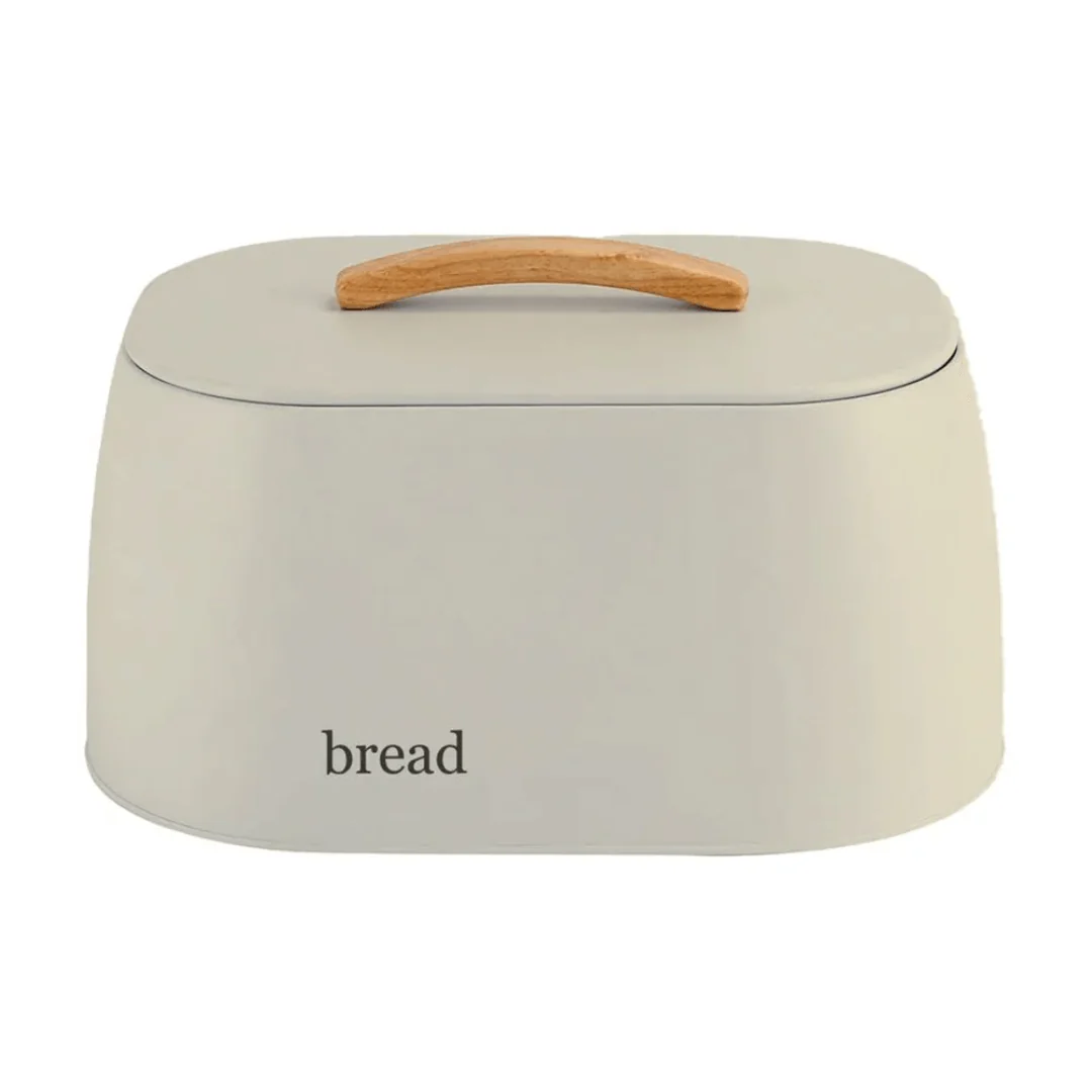 Porta Pão Sense com Alça de Bambu Bege 33,5cm - Image 8