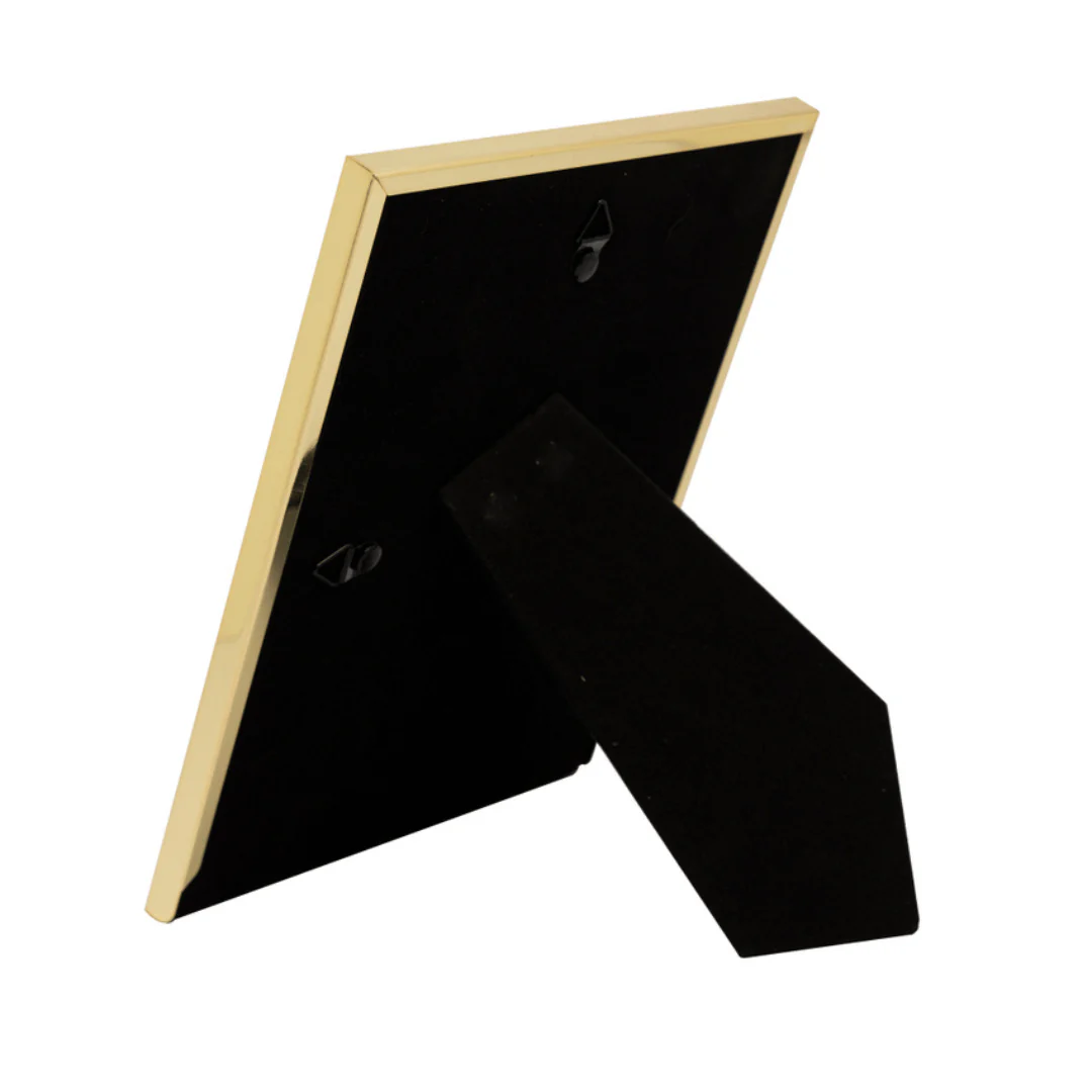 Porta Retrato em Aço Inox Basic Dourado 13cm x 18cm - Image 6