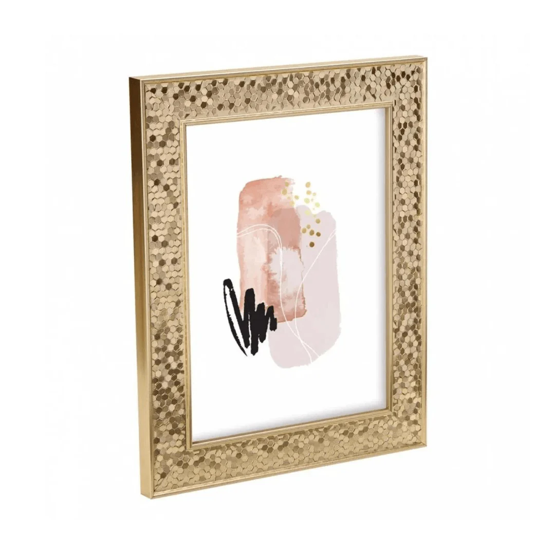 Porta Retrato em Poliestireno Dourado 10x15