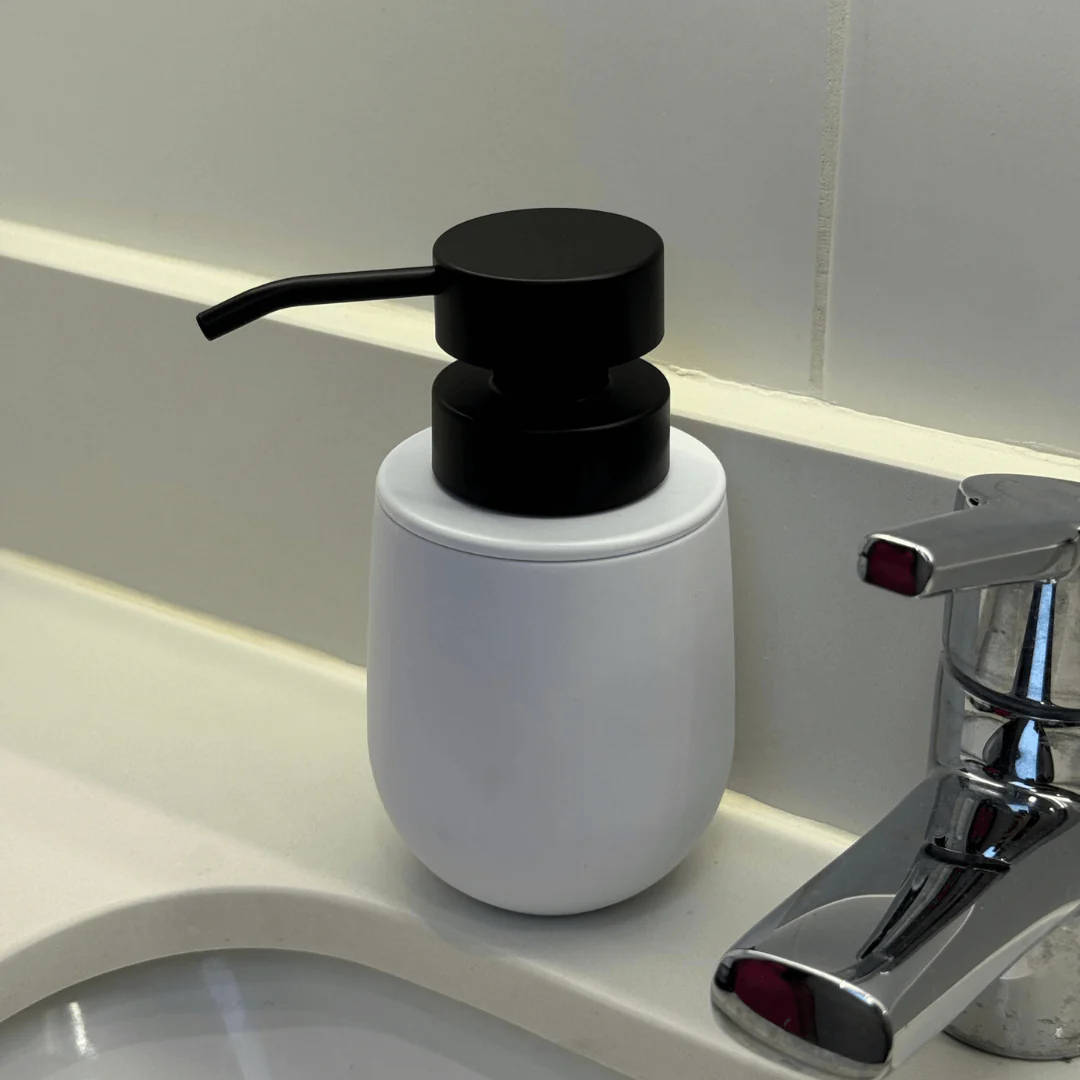 Porta Sabonete Liquido Belly Soft Branco 290ml - Image 2
