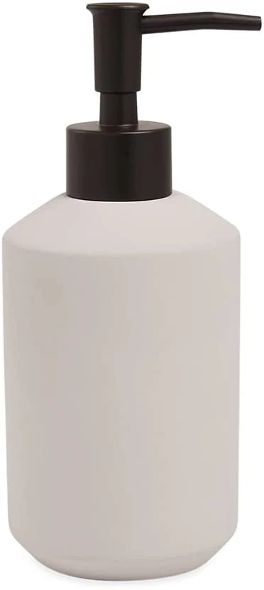 Porta Sabonete Liquido de Cimento Branco 18cm