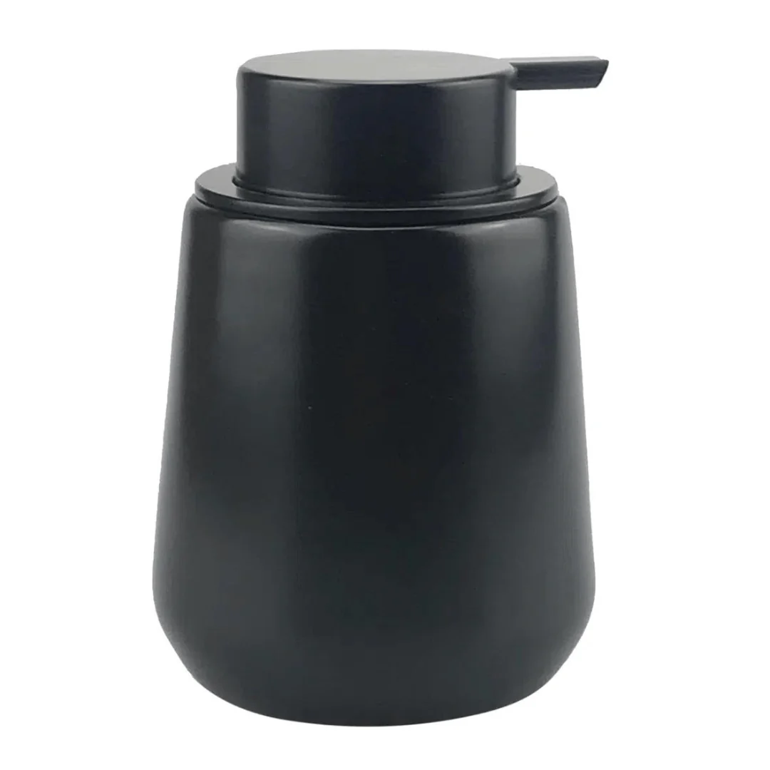 Porta Sabonete Liquido De Porcelana Preto