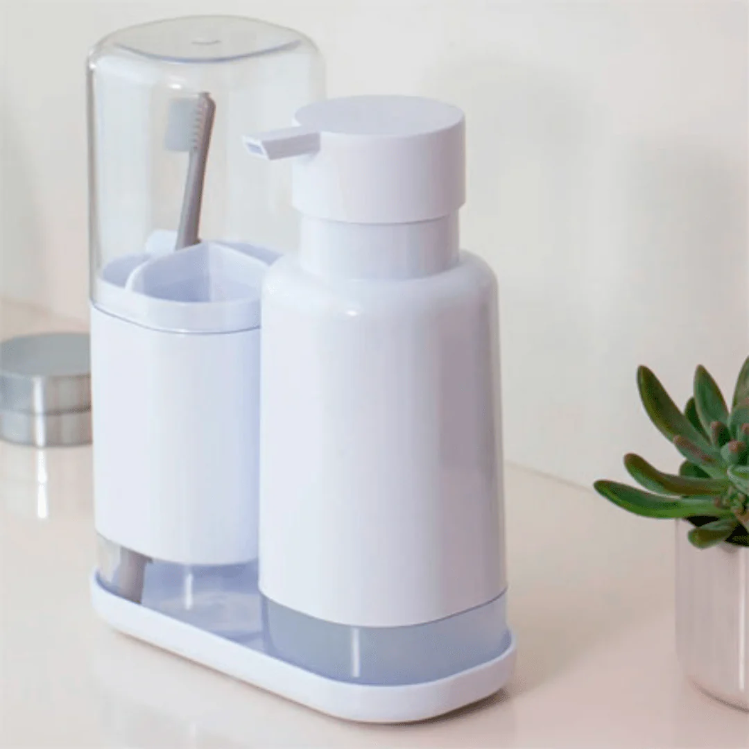 Porta Sabonete Liquido Dual Branco 500ml - Image 2