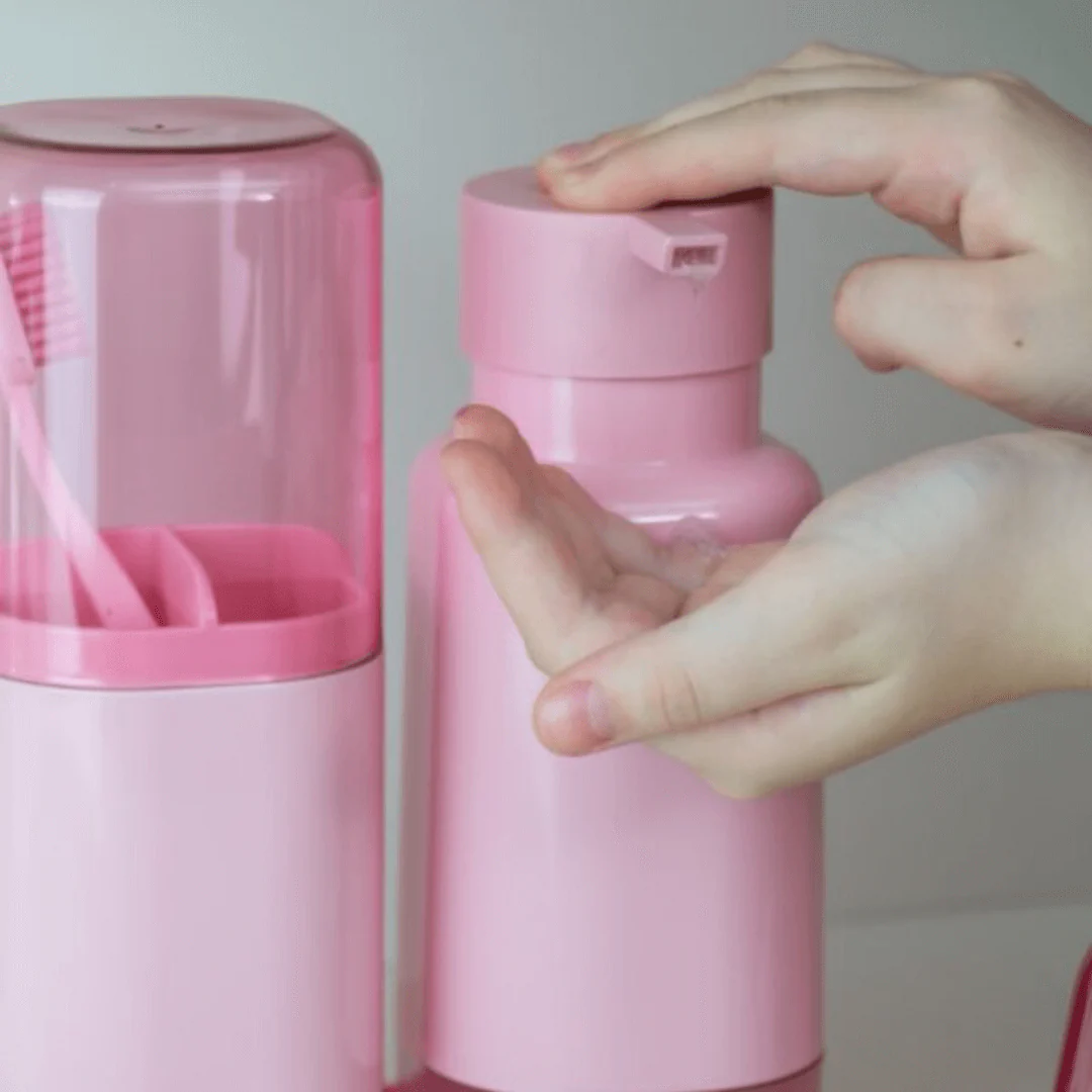 Porta Sabonete Liquido Dual Rosa Quartz 500ml - Image 3