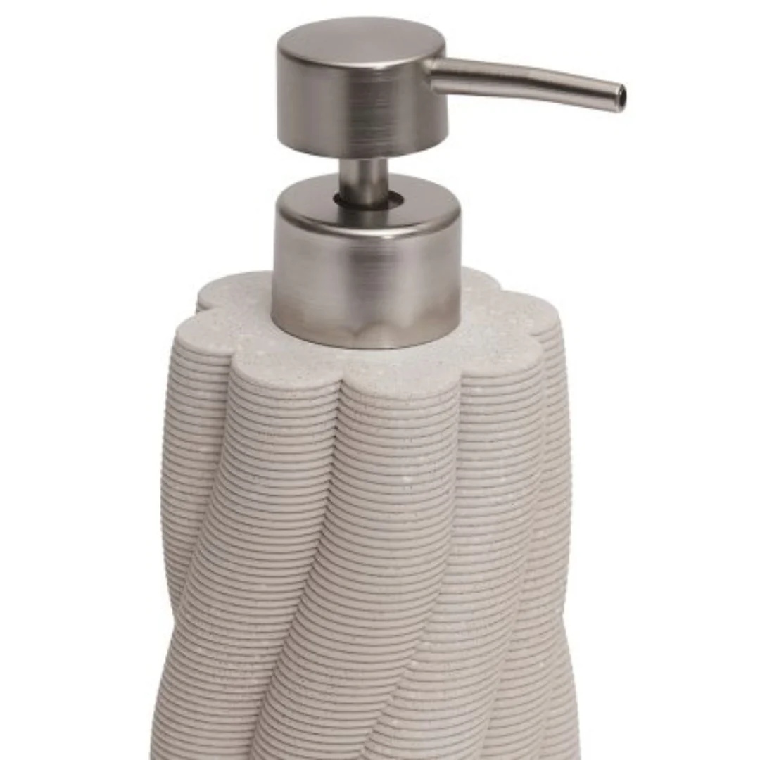 Porta Sabonete Liquido Polirresina 3D Cinza 18cm - Image 2