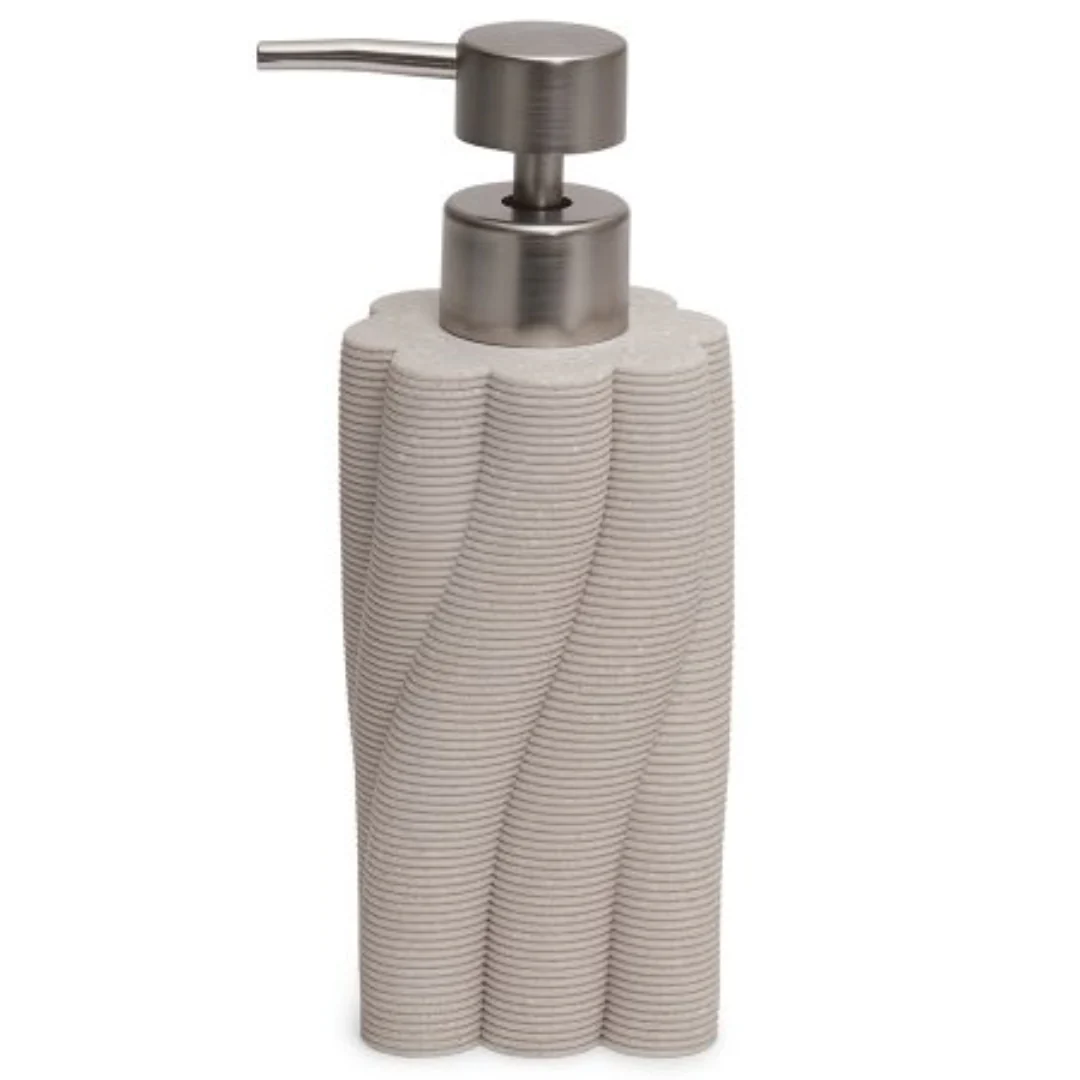 Porta Sabonete Liquido Polirresina 3D Cinza 18cm - Image 3