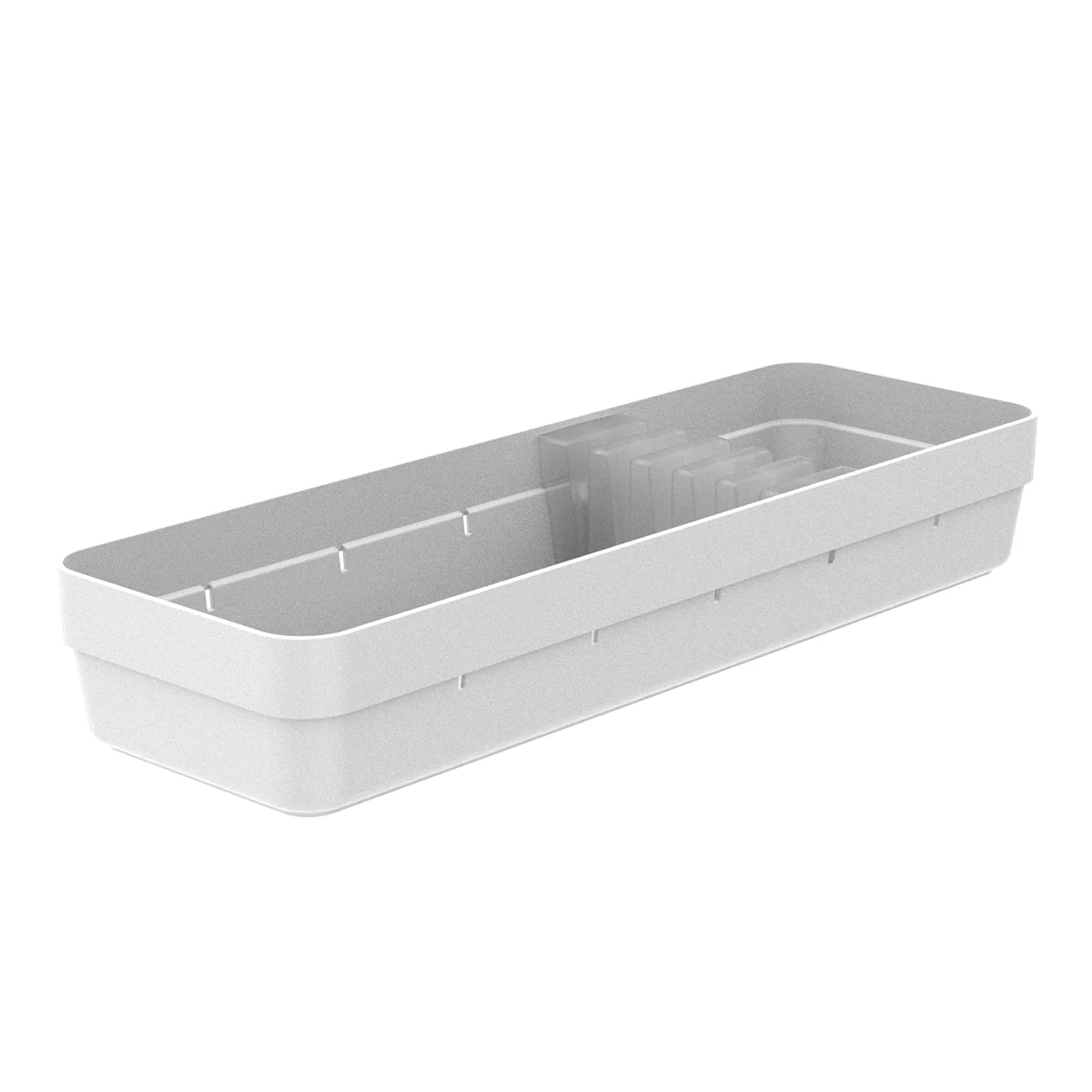 Porta Talheres e Utensílios Organizador de Facas de Gaveta em Polipropileno Logic Branco - Image 6