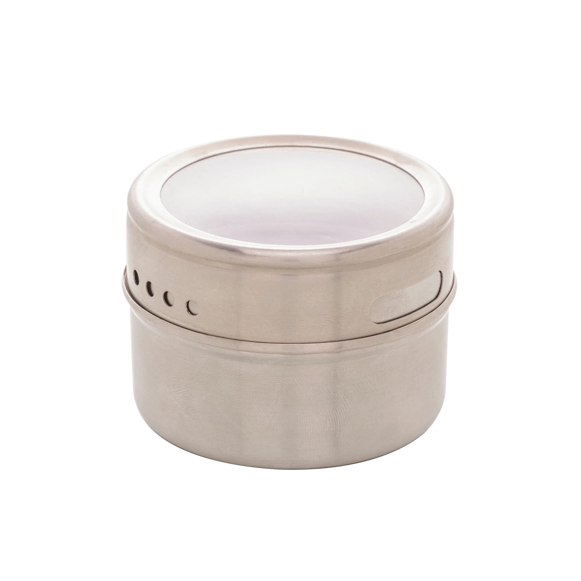 Porta Tempero com Tampa Imantado Cromado 6,5cm