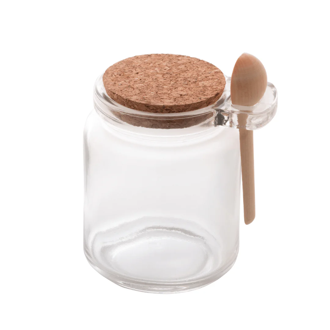 Porta Tempero de Vidro com Colher de Bambu 240ml - Image 11